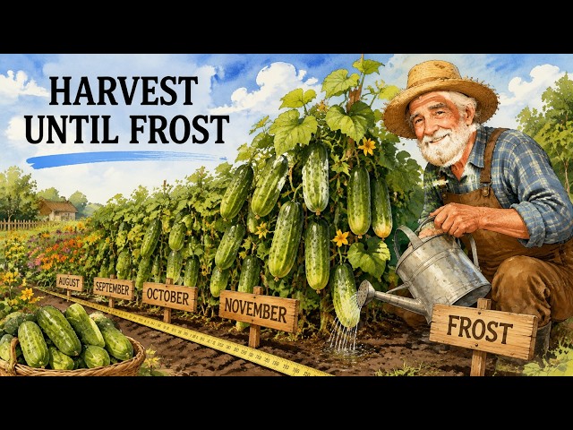 If Your Cucumbers Are Dying in August, Do This One Lazy Trick to Harvest Until Frost!