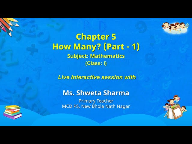 NCERT  CLASS 1  Chapter 5 How Many? (Part - 1)   Mathematics    Live