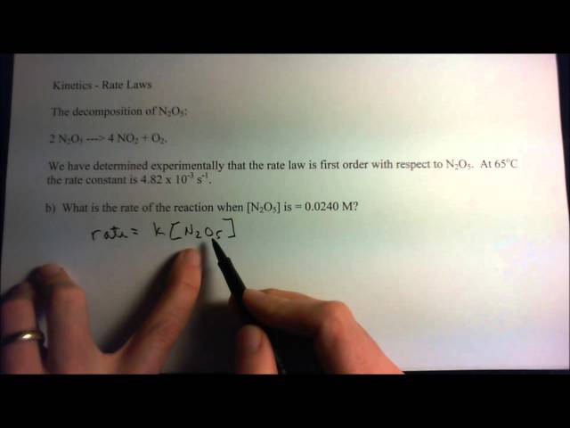 Basic rate laws - worked problems