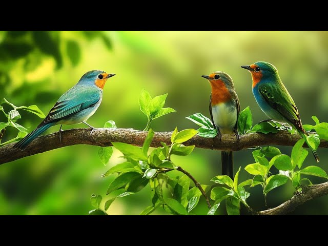 Sonidos matutinos de pájaros | Sonidos de la naturaleza en el bosque | Espectacular canto de aves