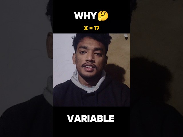 Why Variable | Python #python #reels #coding