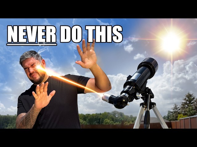 I Pointed a Telescope at the Sun