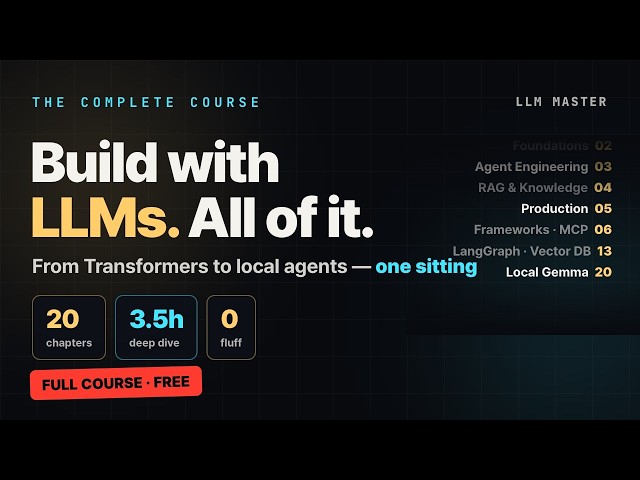 The Complete LLM Engineering Course #LLM #AIengineering #AIagents #RAG #PromptEngineering