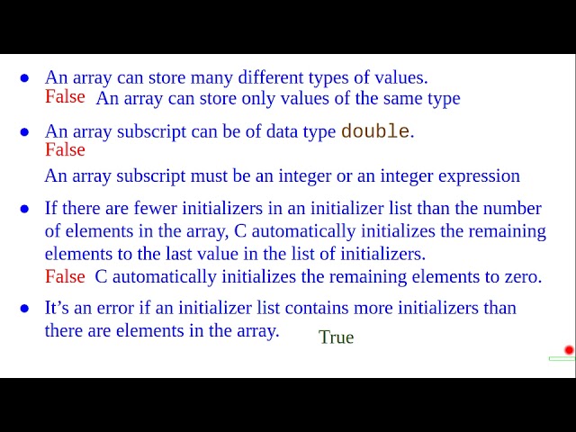 Exercise of array manipulations in C programming