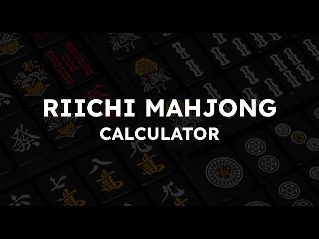 Riichi Mahjong Calculator Demo