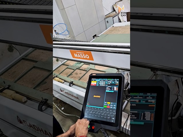 Touch Screen CNC Controller on 4 Axis CNC Router of RVM CAD Faridabad | Most Advanced CNC Control