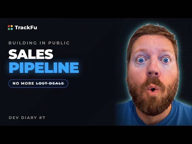 I Built a Drag-and-Drop Sales Pipeline Into My CRM (TrackFu Dev Diary #7)