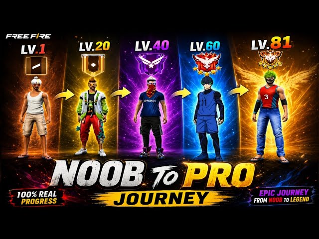 NOOB TO PRO JOURNEY 🥹LV.1 से 81 तक का सफर 📈❤️ FULL GAMEPLAY 🎮 [MASTER GAMER A] 
