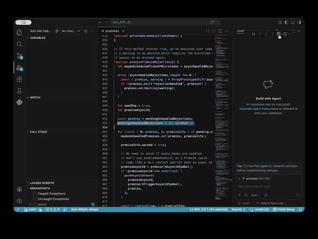 Issue Debugging Node post version 20 in VSCode