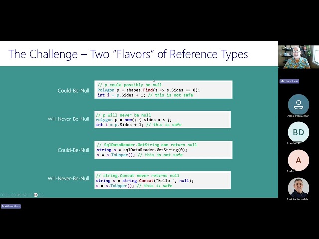 Much Ado About Nullable - Matthew Hess - Indy .NET Consortium Meetup
