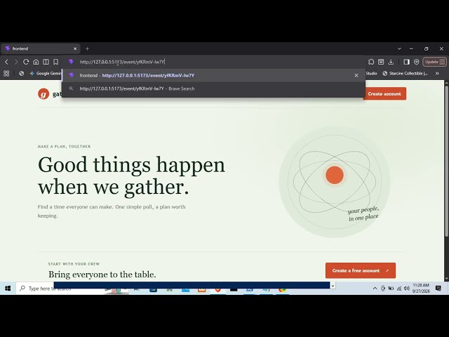 cs50 final project GATHERROUND