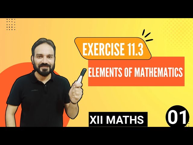 Exercise 11.3 Solution Elements of Mathematics Class 12 Differential Equations Chapter 11 part 1