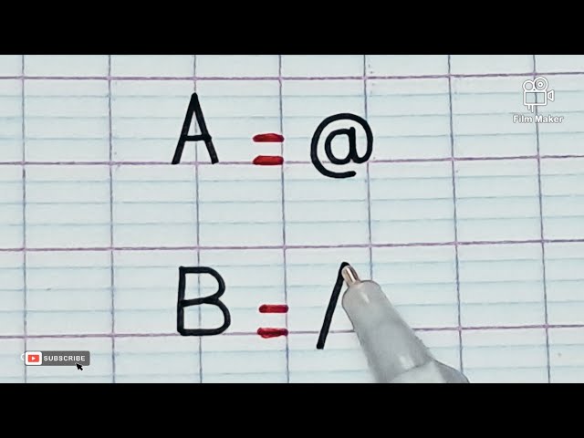 Learn a Secret Code Alphabet in 1 Minute❗️