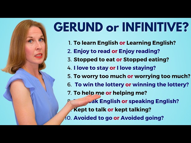 GERUND or INFINITIVE |  TO LEARN or LEARNING English