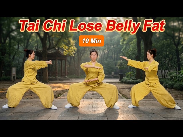 10 Minute Gentle Tai Chi Workout to Burn Fat, Improve Balance & Ease Shoulder and Back Stiffness