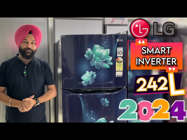 LG smart Inverter 242L DoubleDoor Refrigerator 2024 LG का 242L का स्मार्ट इन्वर्टर वाला डबल डोर 2024