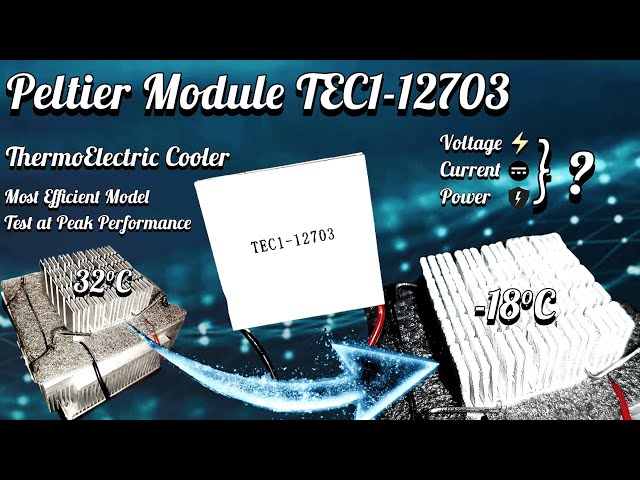 Peltier Module | TEC1-12703 | Making Cooler / Heat Pump with Thermoelectric Device | #peltier #2024