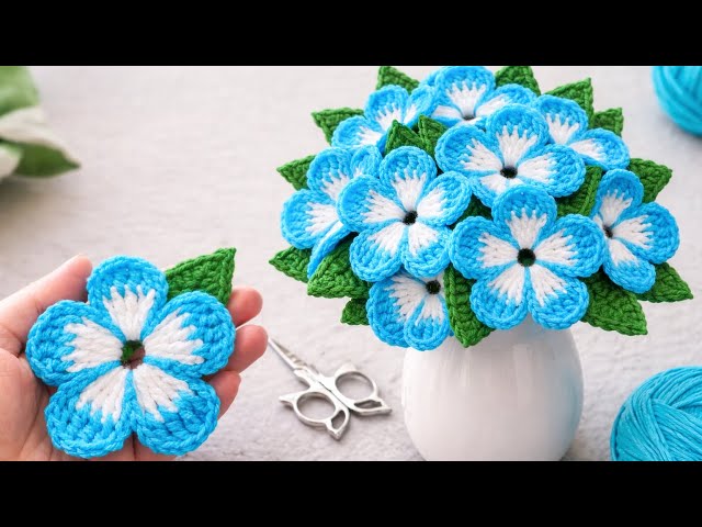 CROCHET TUTORIAL : Flor tejida muy fácil | Flor a crochet paso a paso | crochet flower