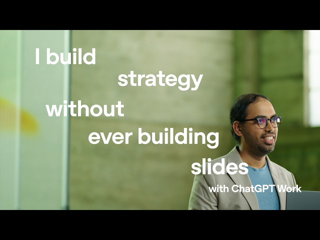 How to Turn a Business Question Into a Strategy Deck With ChatGPT Work | Tutorial