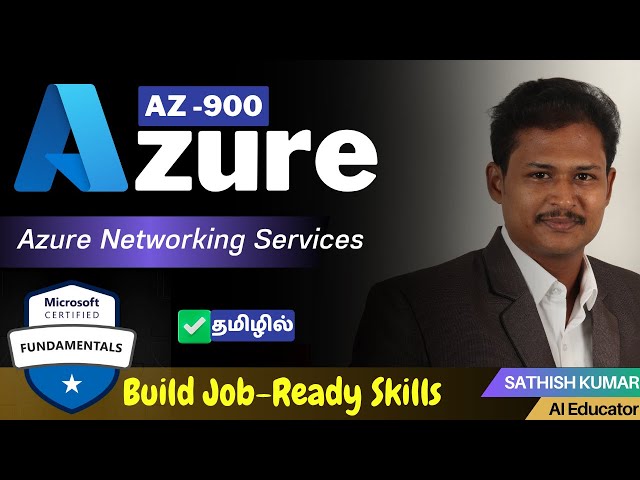 Learn Azure Networking (Tamil) | Virtual Networks, Subnets & Firewalls | Job-Ready Skills |#maanavan