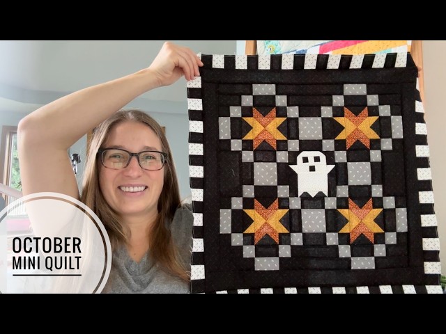 New Pattern: Boo To You- October Monthly Mini Quilt, VLOG