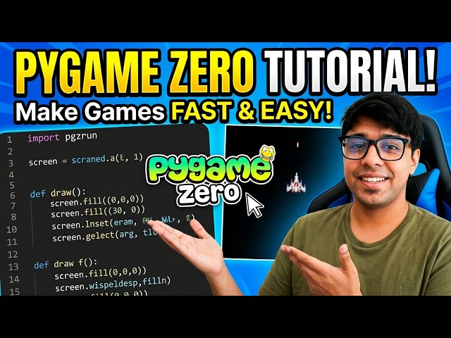 Make a Game in 20 Mins! 🚀 Pygame Zero Tutorial
