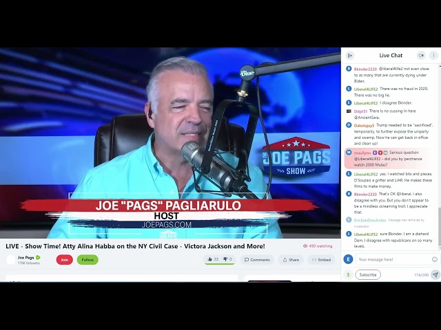 Joe Pagliarulo is more interested in Alina Habba's non-breast related attributes.