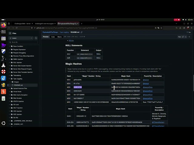 Root Me || PHP - Loose Comparison