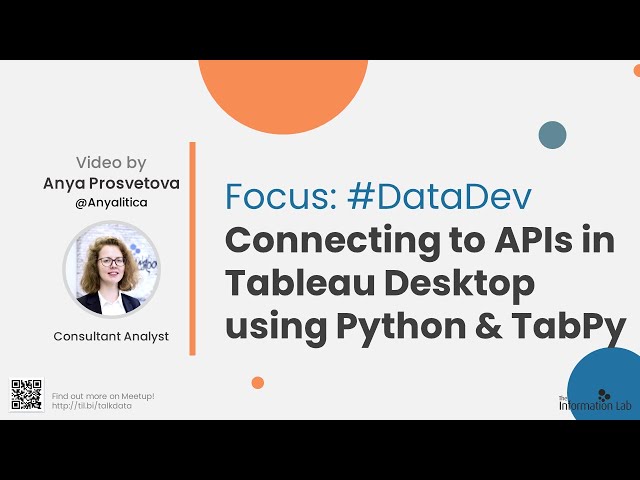 Connecting to APIs in Tableau Desktop using Python & TabPy