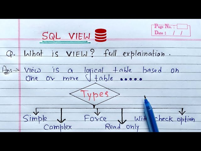 view in sql | types of view in sql | Oracle Database