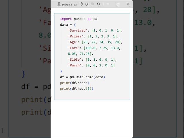 02 Loading a Sample Titanic Dataset for Correlation Analysis