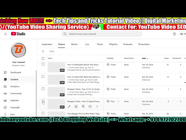 LIVE!!! 22 Video Tutorial | How Generate YouTube Video Tags | Optimize YouTube Video Tags 2026 Guide