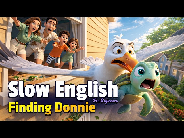 Finding Donnie the Sea Turtle | A2 ESL Listening Practice for English Learners