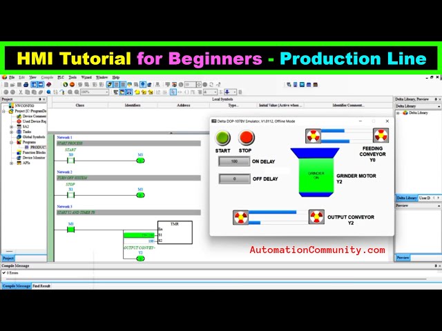 HMI Tutorial for Beginners - Production Line - Online Course