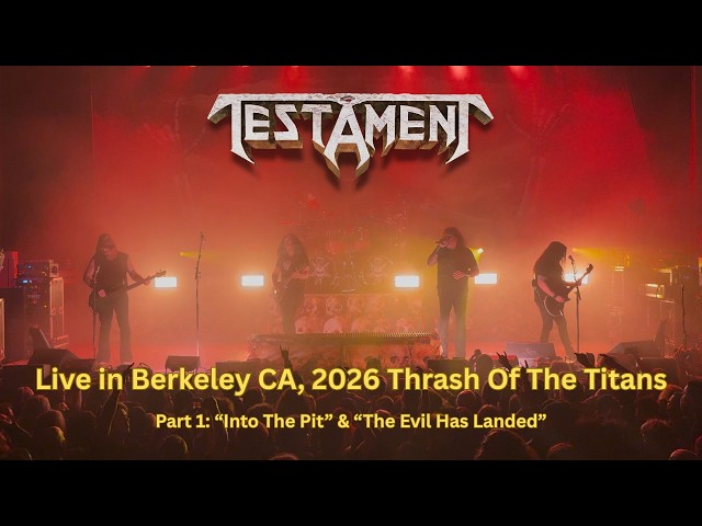 TESTAMENT - Into The Pit / The Evil Has Landed (Live Video)