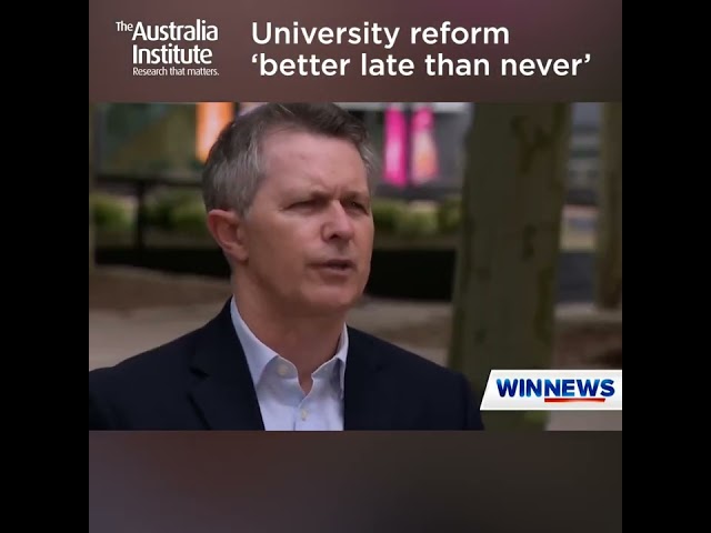 University reform ‘better late than never’