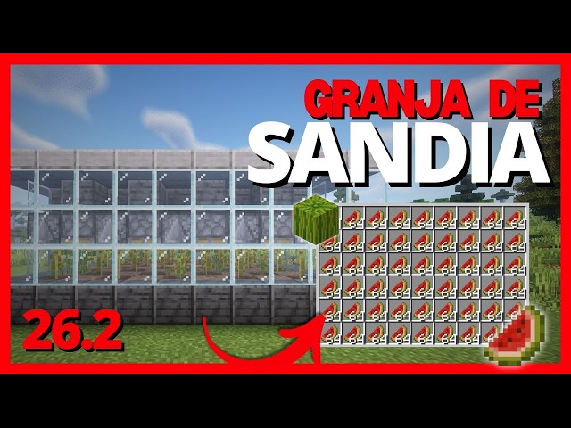 Cómo Hacer una Granja de Arañas de Sandías en Minecraft 26.2 y Conseguir Recursos Infinitos 🍉🕷️