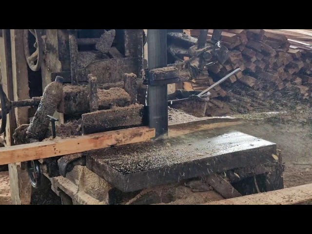Ultimate Wood Processing: Watch This Sawmill Slice Hardwood Instantly!