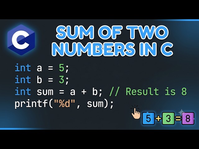 Sum of Two numbers in C Programming | Easy Coding