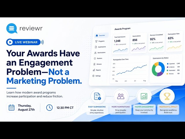 Your Awards Have an Engagement Problem—Not a Marketing Problem