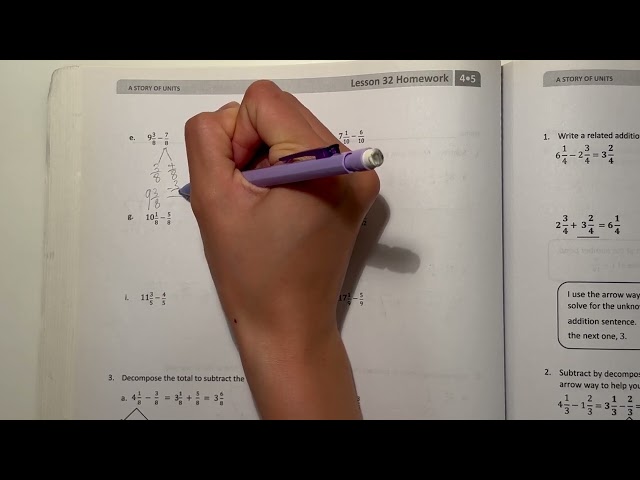 Eureka Math Grade 4 Module 5 Lesson 32 | #mathwithaubrey #homework