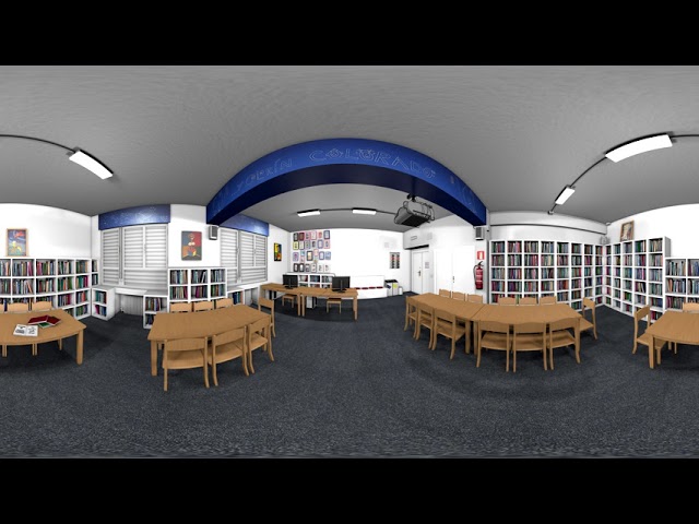 Biblioteca en realidad virtual