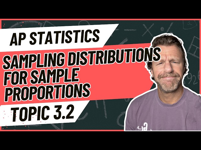 AP Statistics Topic 3.2 Sampling Distributions for Sample Proportions | Lesson + Notes + Practice