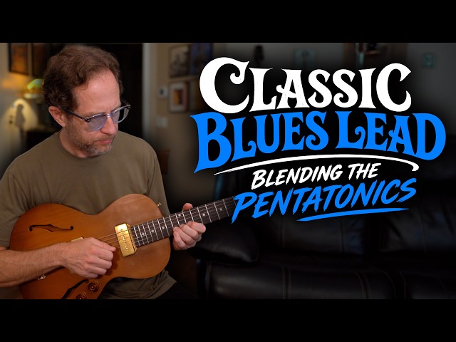 Classic electric Blues lead by blending the Major & Minor Pentatonic scales - Guitar Lesson - EP640