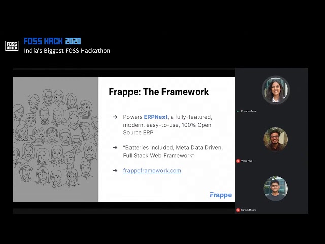 #FOSSHack2020 - The FOSS Journey of Frappe | Prssanna Desai | FOSS United