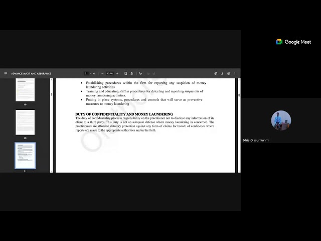 ADVANCE AUDIT AND ASSURANCE GENERAL CLASS CHAPTER 2: REGULATORY ENVIRONMENT 2