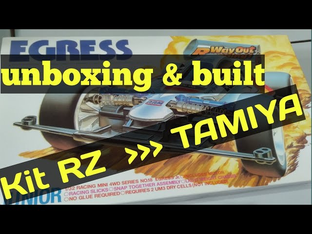 mini 4wd Tamiya Brand RZ kit EGRESS, replika dengan built quality terbaik