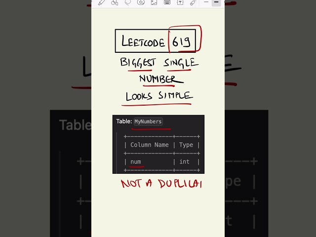 Leetcode 619 made easy