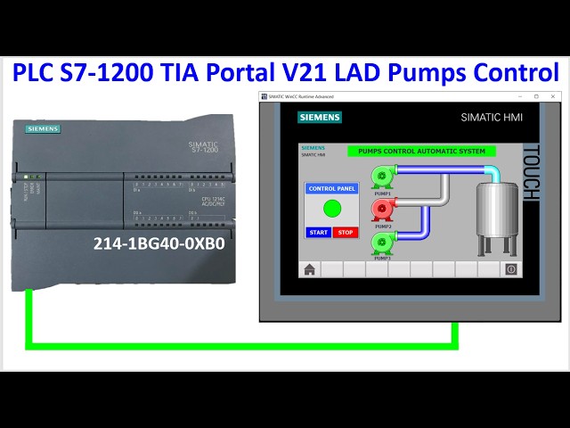 TIA Portal V21 LAD Language pumps automatic control