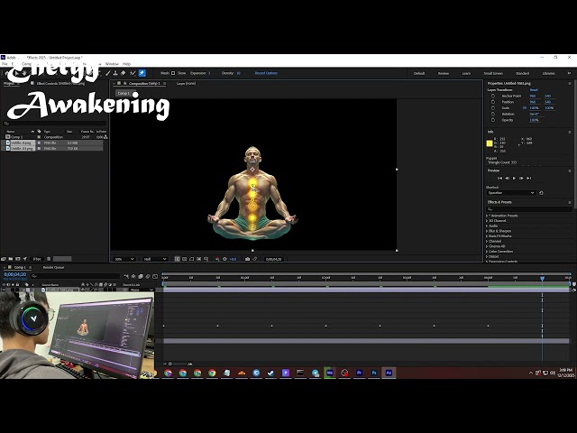 Behind the scenes of video production for the Energy Awakening channel